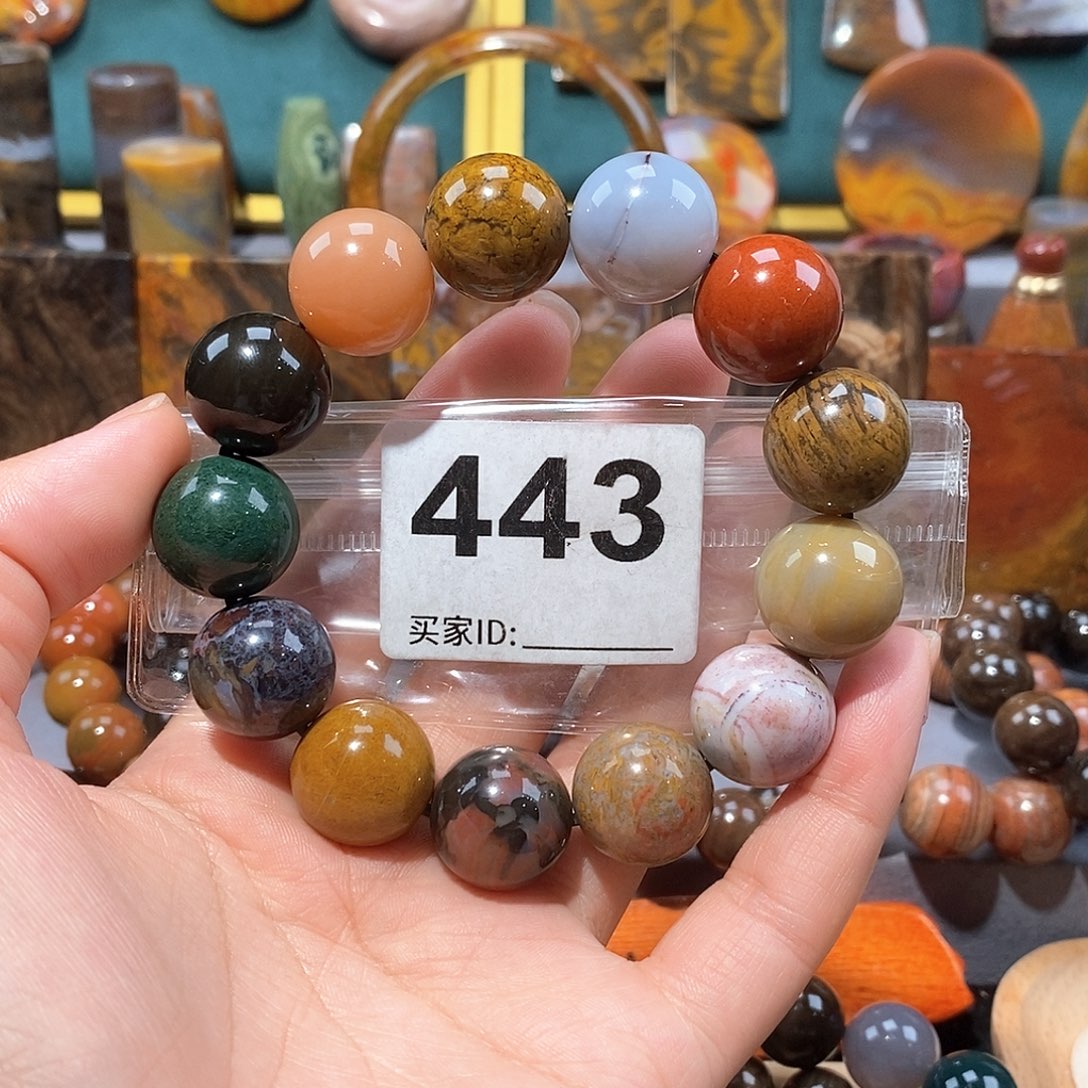 硅化玉天然北票硅化玉手串未镶嵌天然北票硅化玉手串