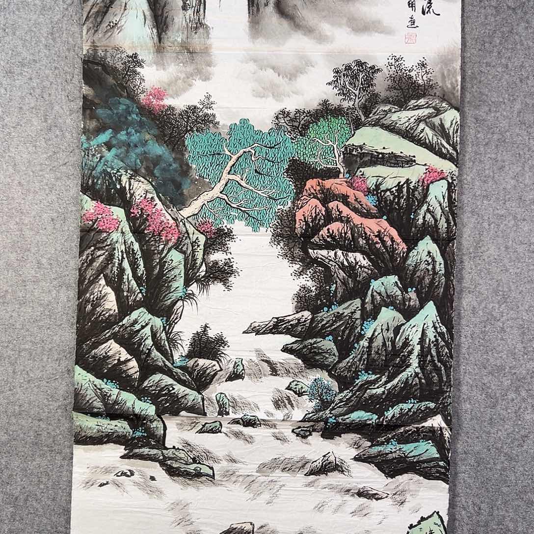 国画320 花鸟在此鸣叫时还要一