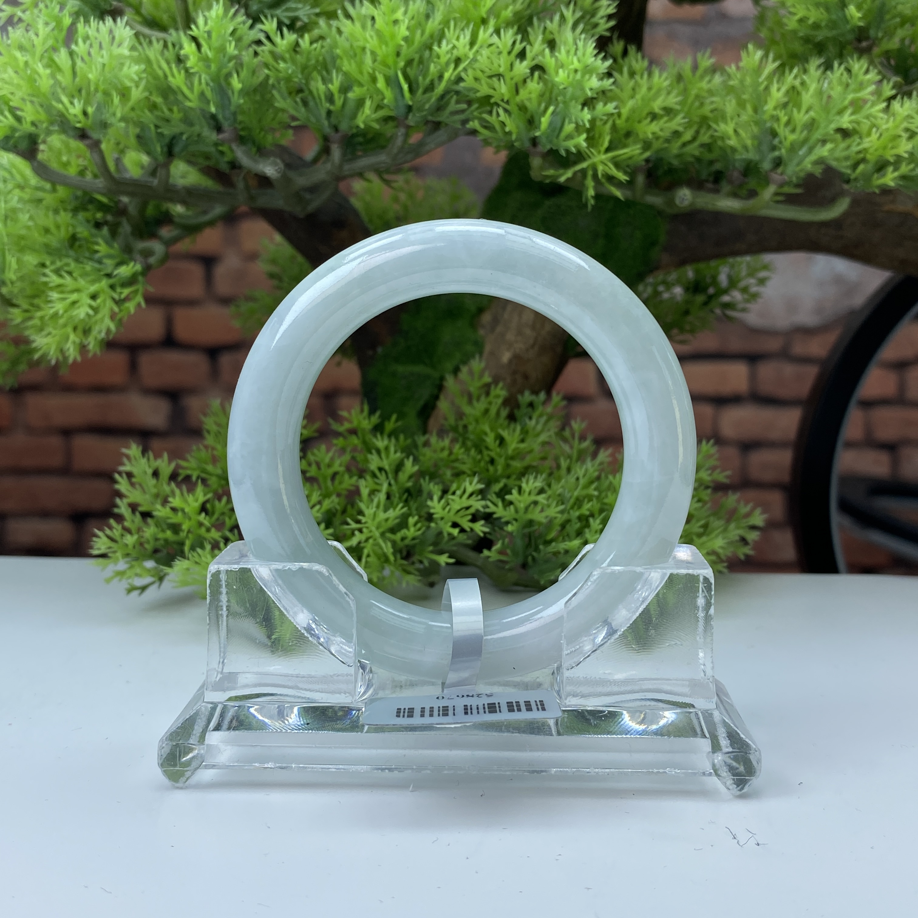 54.7【刀客砍价王】帅豪-天然缅甸A货翡翠手镯 (微瑕)  F7