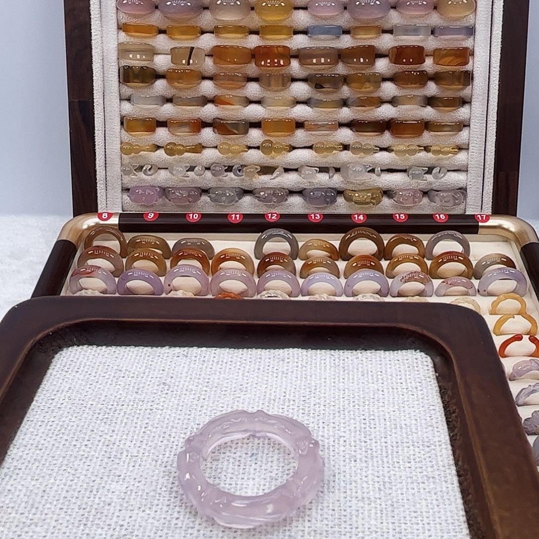 玛瑙/玉髓未镶嵌戒指122港14