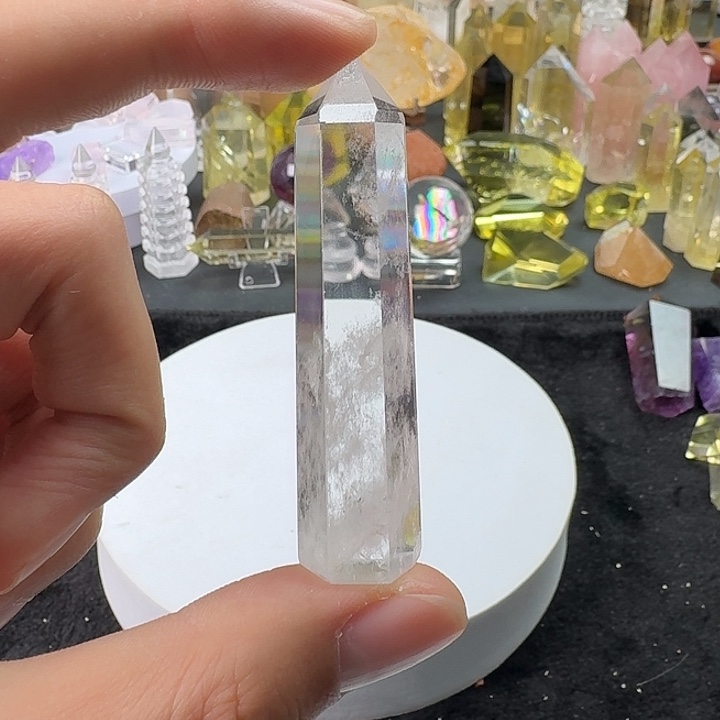 水晶未镶嵌珠宝半成品白水晶