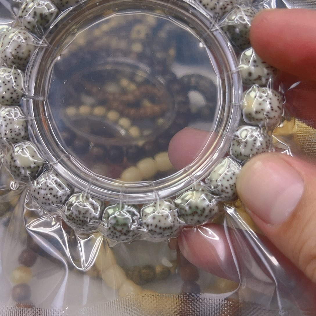 星月菩提手串59王者糯冰石玉星月菩提12单圈