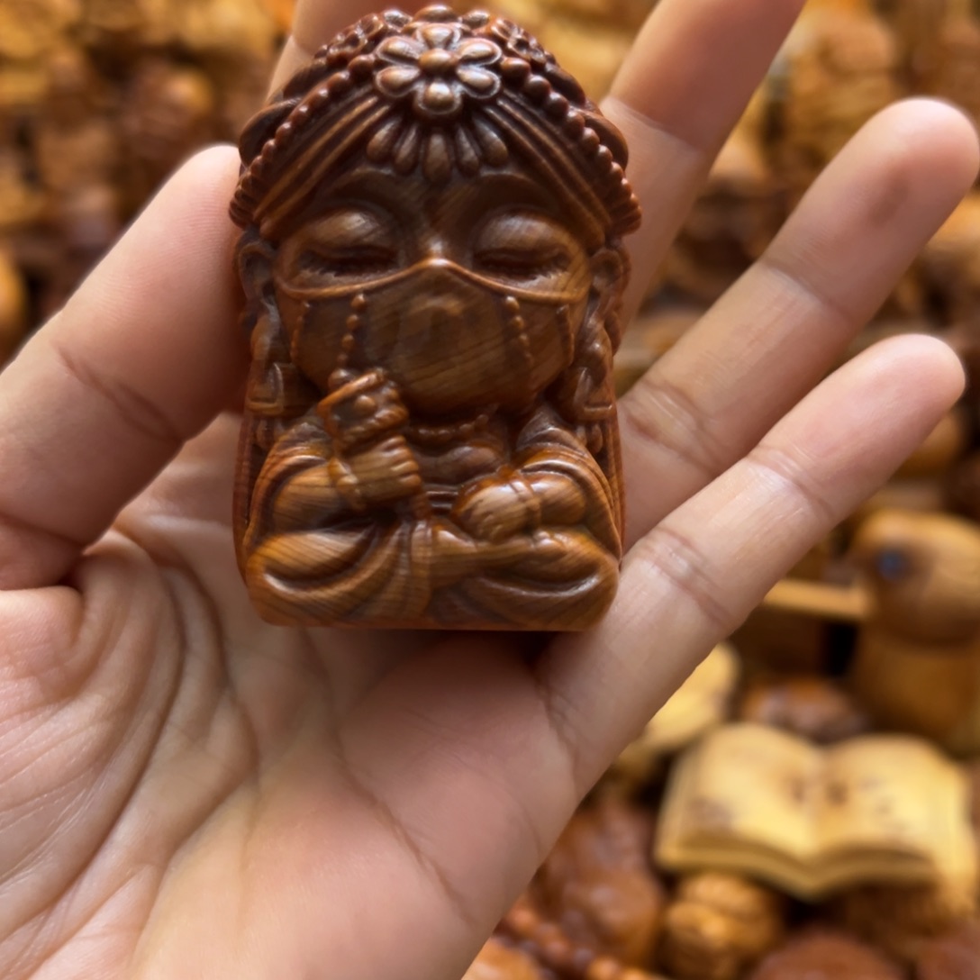 黄***鸿柏木（崖柏）手把件