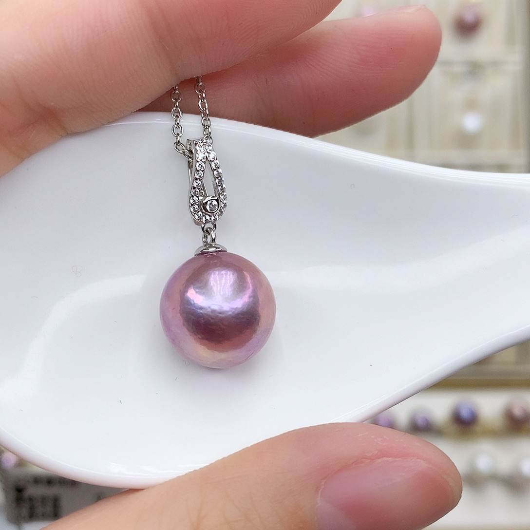 淡水珍珠颈饰银S925镶嵌