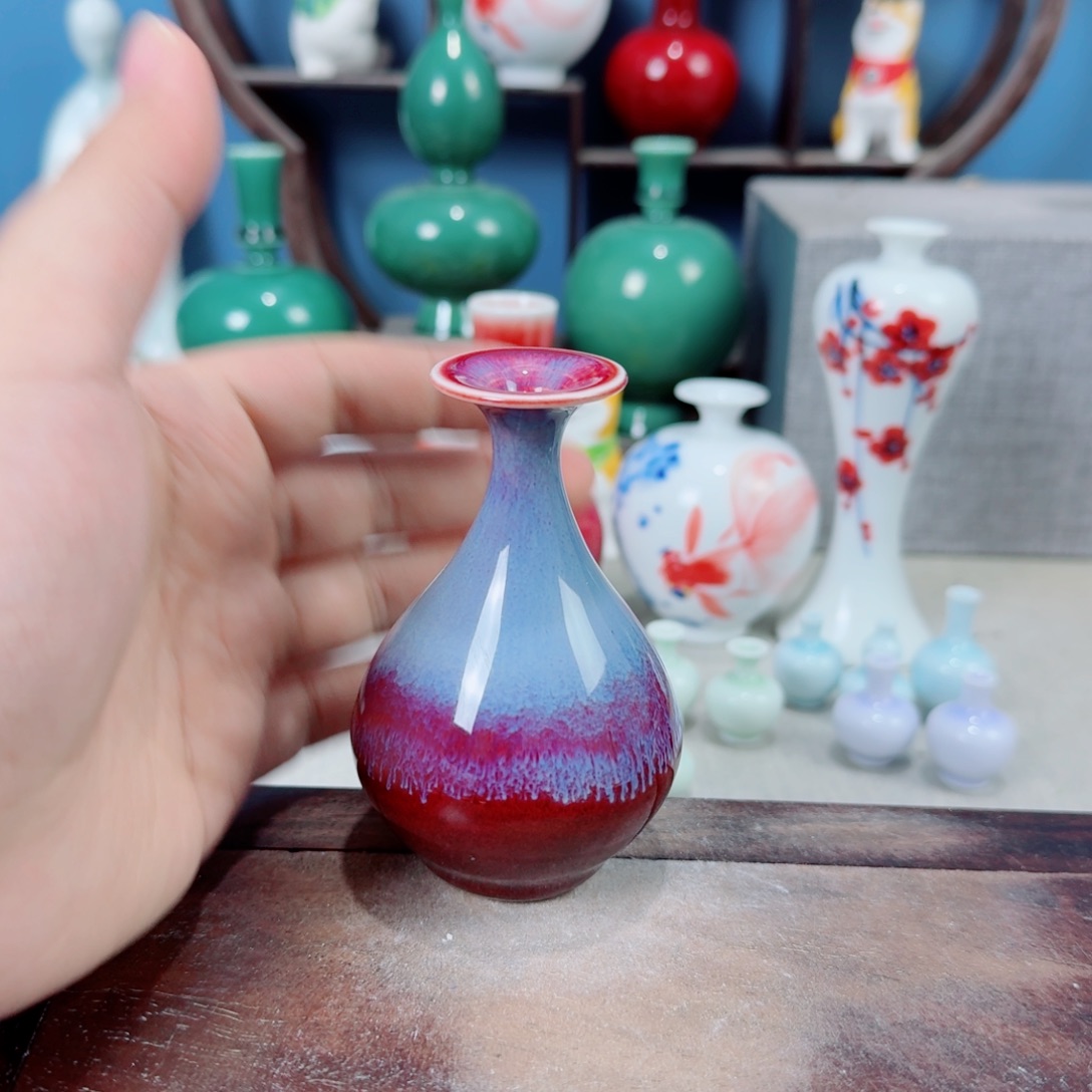 陶瓷手工小花器摆件