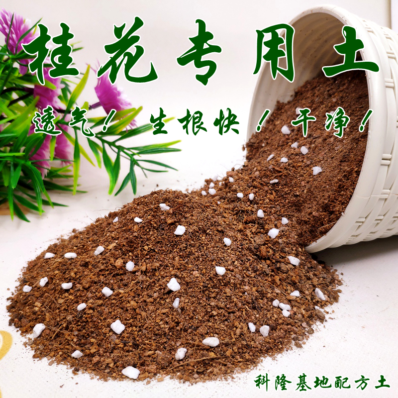 桂花专用土福建基地配方土营养土通用型弱酸性生根快透气新土精选