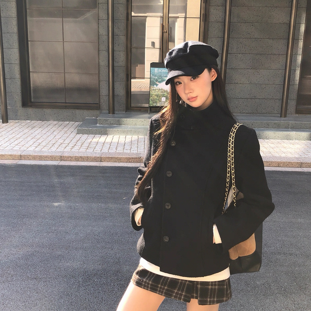 11.30  豆豆studio 秋冬复古修身显瘦外套女