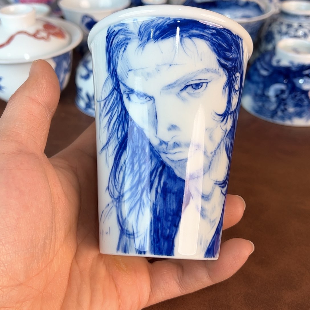 杯景德镇全手工手绘陶瓷