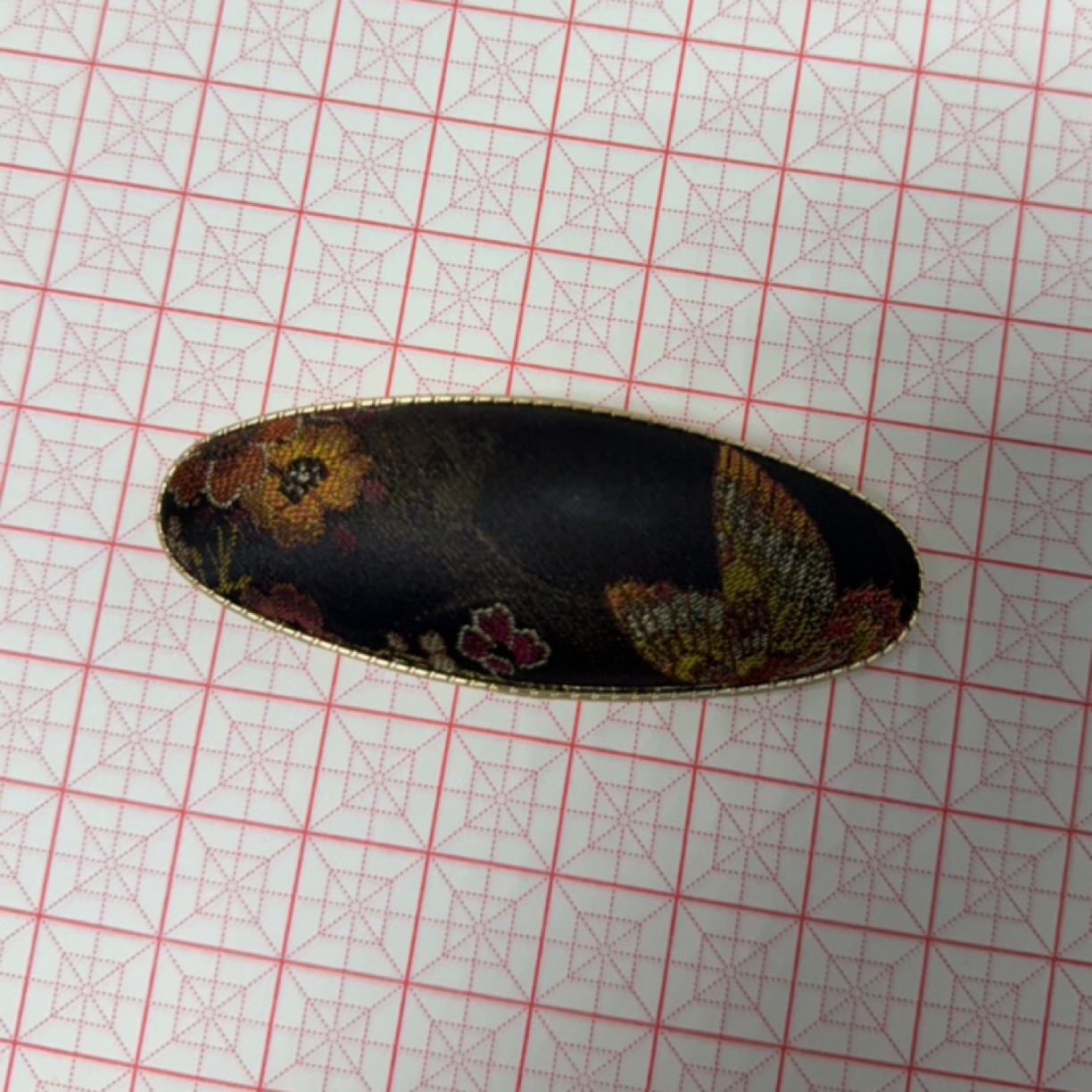 【阿紫之约】纯手工新中式宋锦弹簧复古发夹头饰大弹簧夹