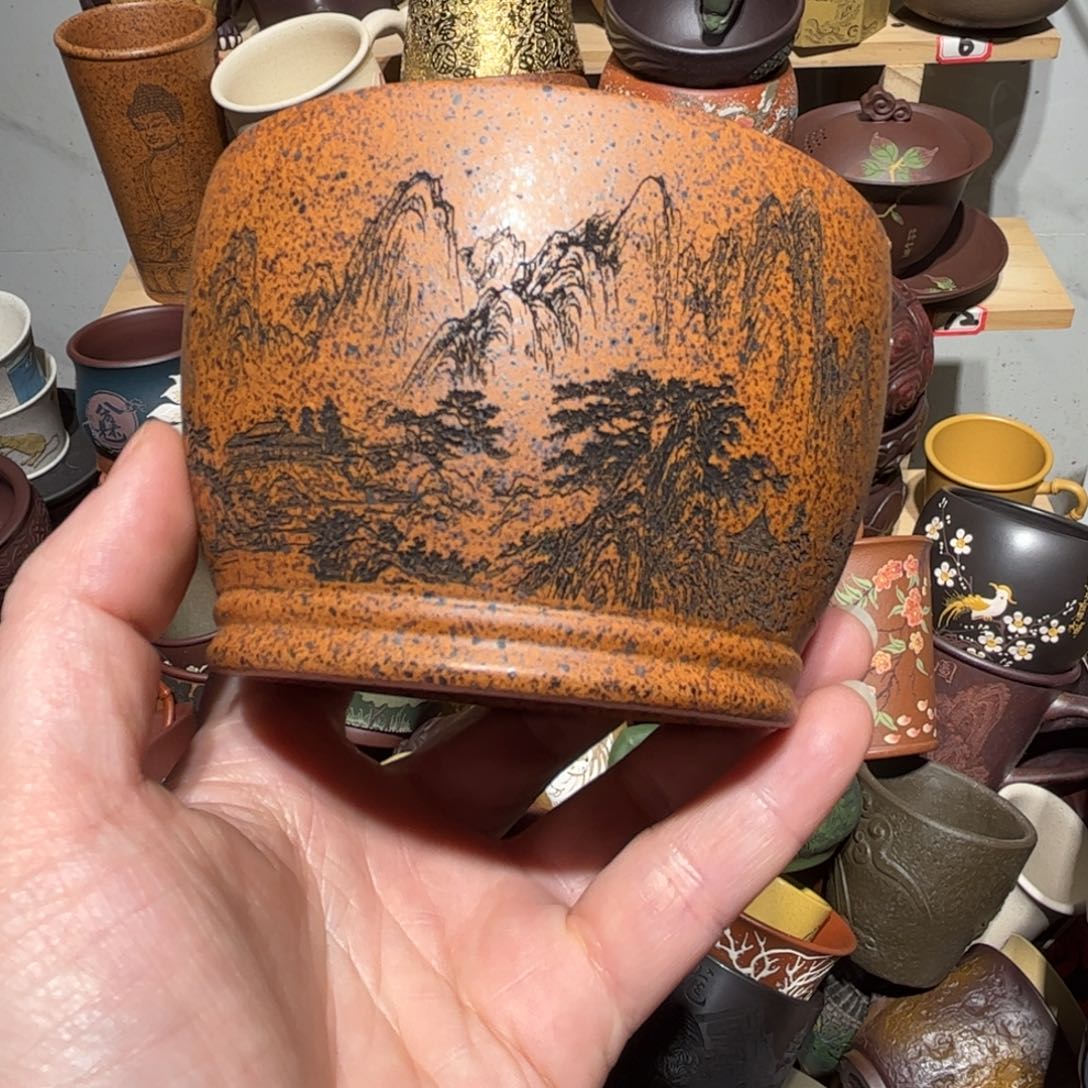 紫砂茶杯宜兴紫砂主人杯