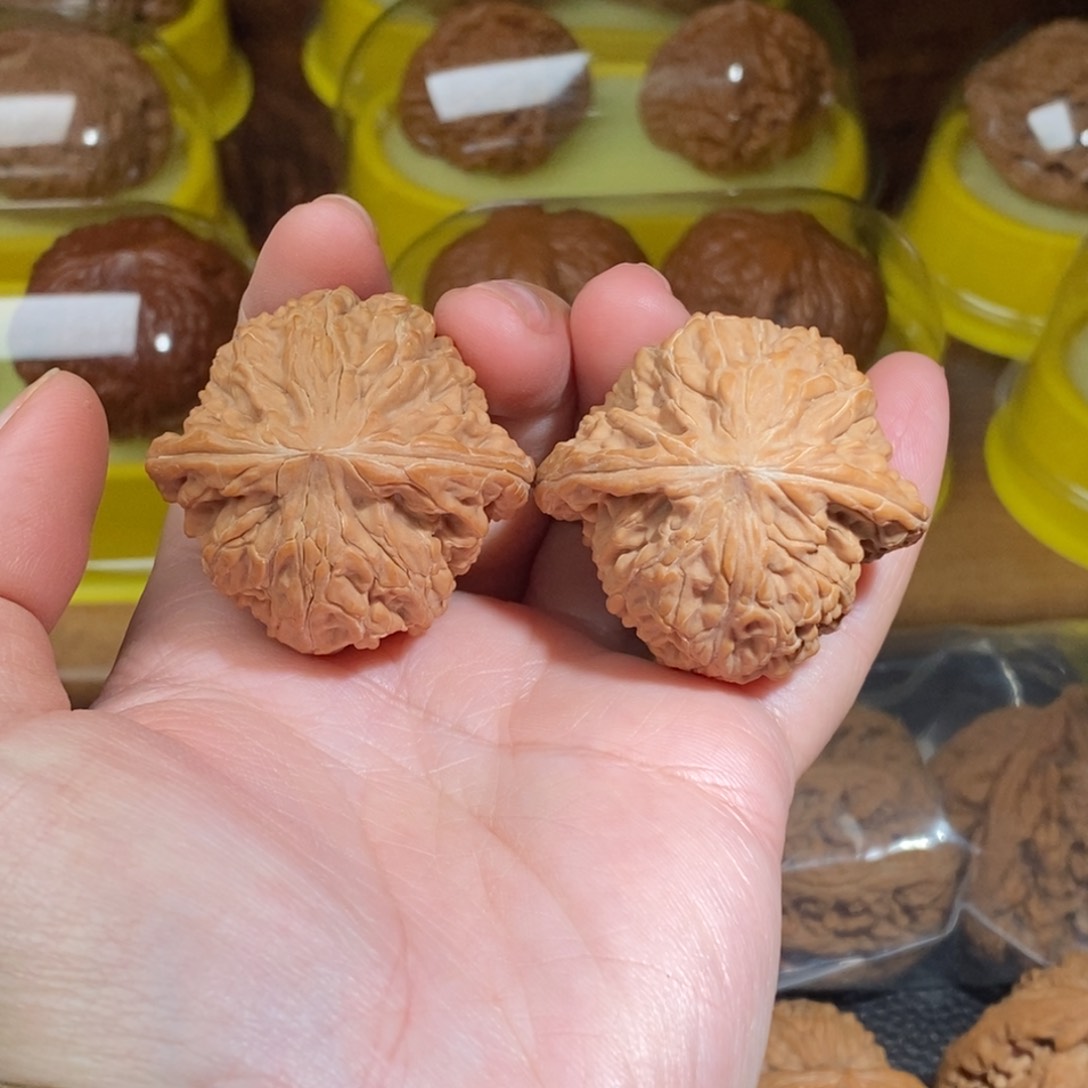 文玩核桃把件39磨盘