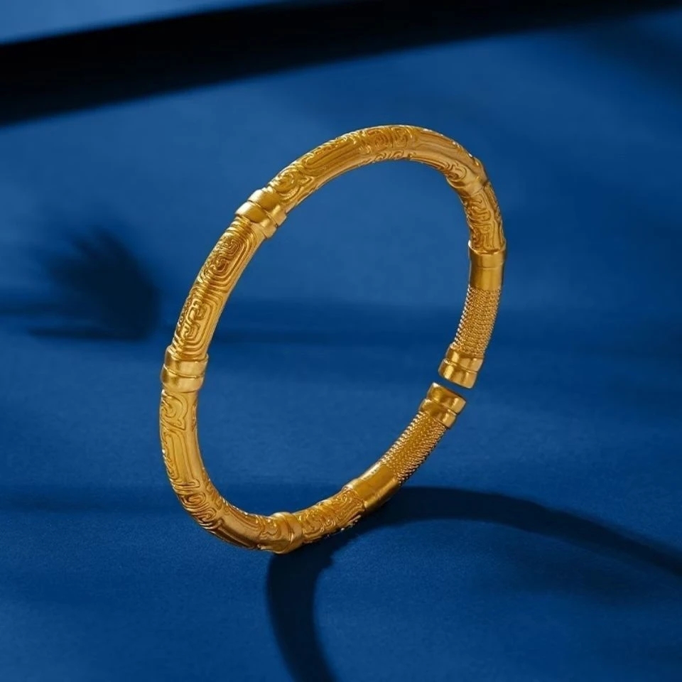铜合金手镯 金箍棒手镯开口可以调节