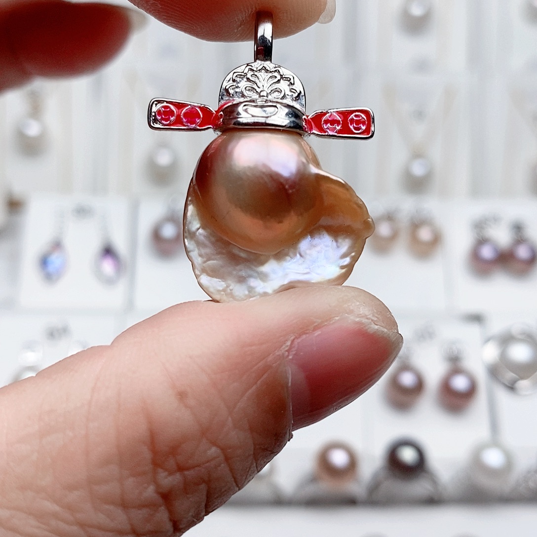 合金颈饰淡水珍珠034