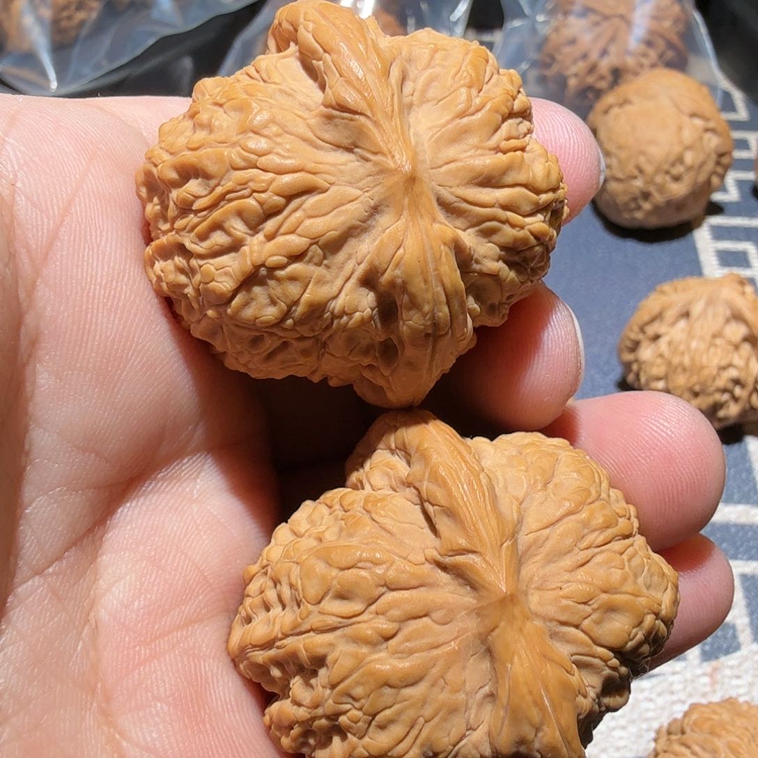 文玩核桃把件光*血麒麟