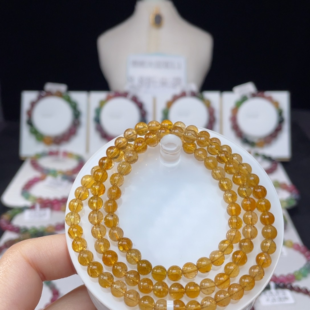 未镶嵌手串碧玺5.3mm±