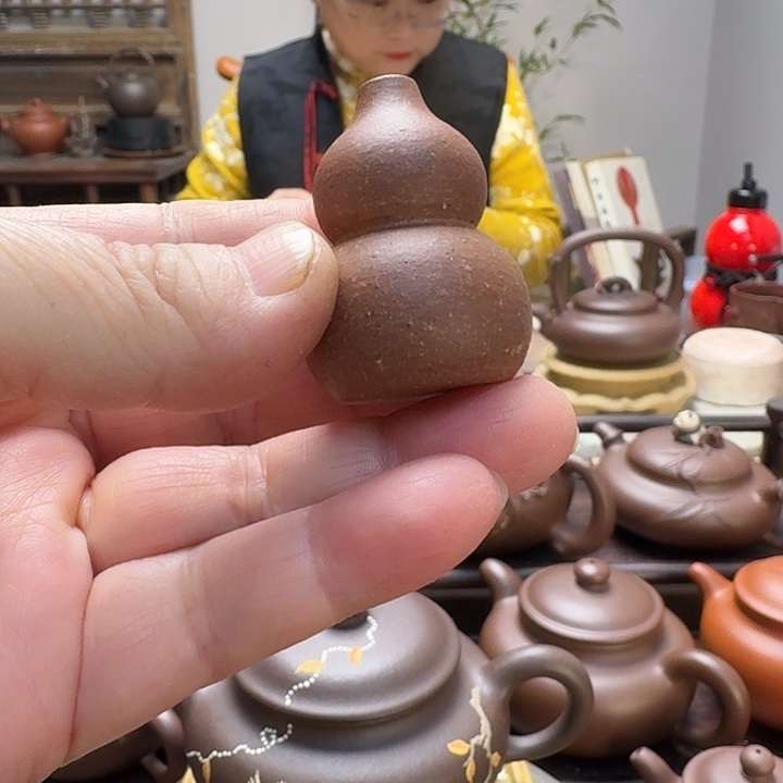 段泥茶壶手工制作葫芦