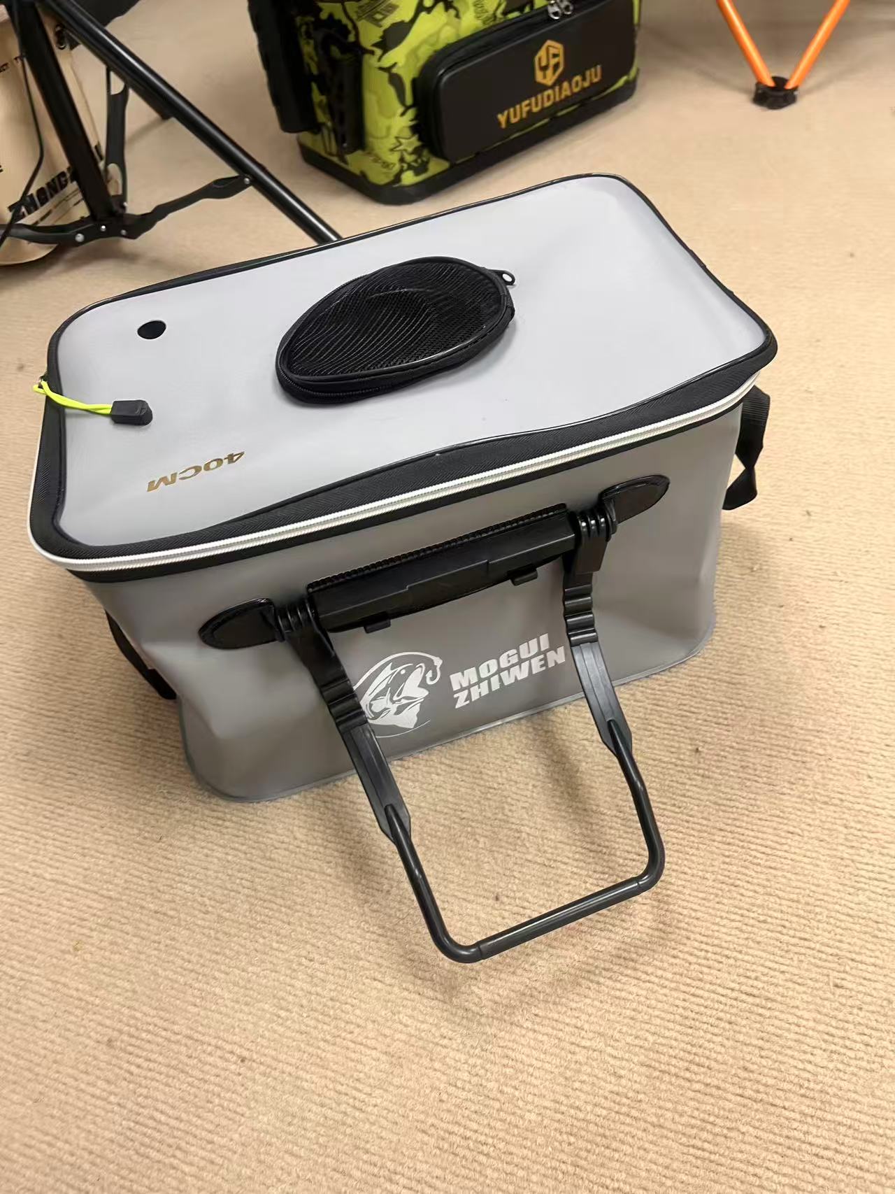 40/45厘米灰色可折叠钓鱼桶