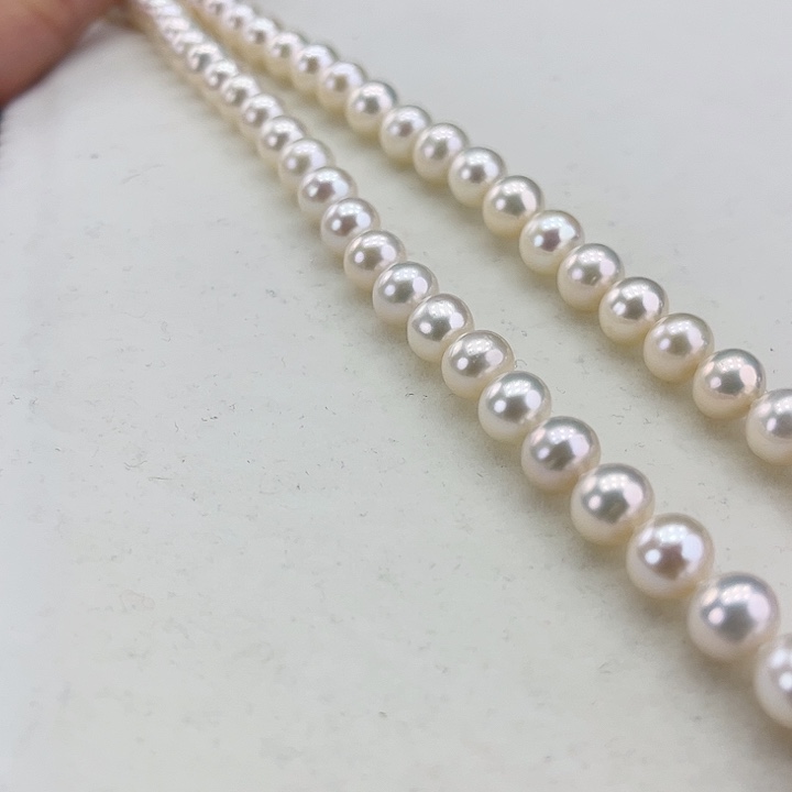 淡水珍珠颈饰银S925镶嵌8➕极光炫彩
