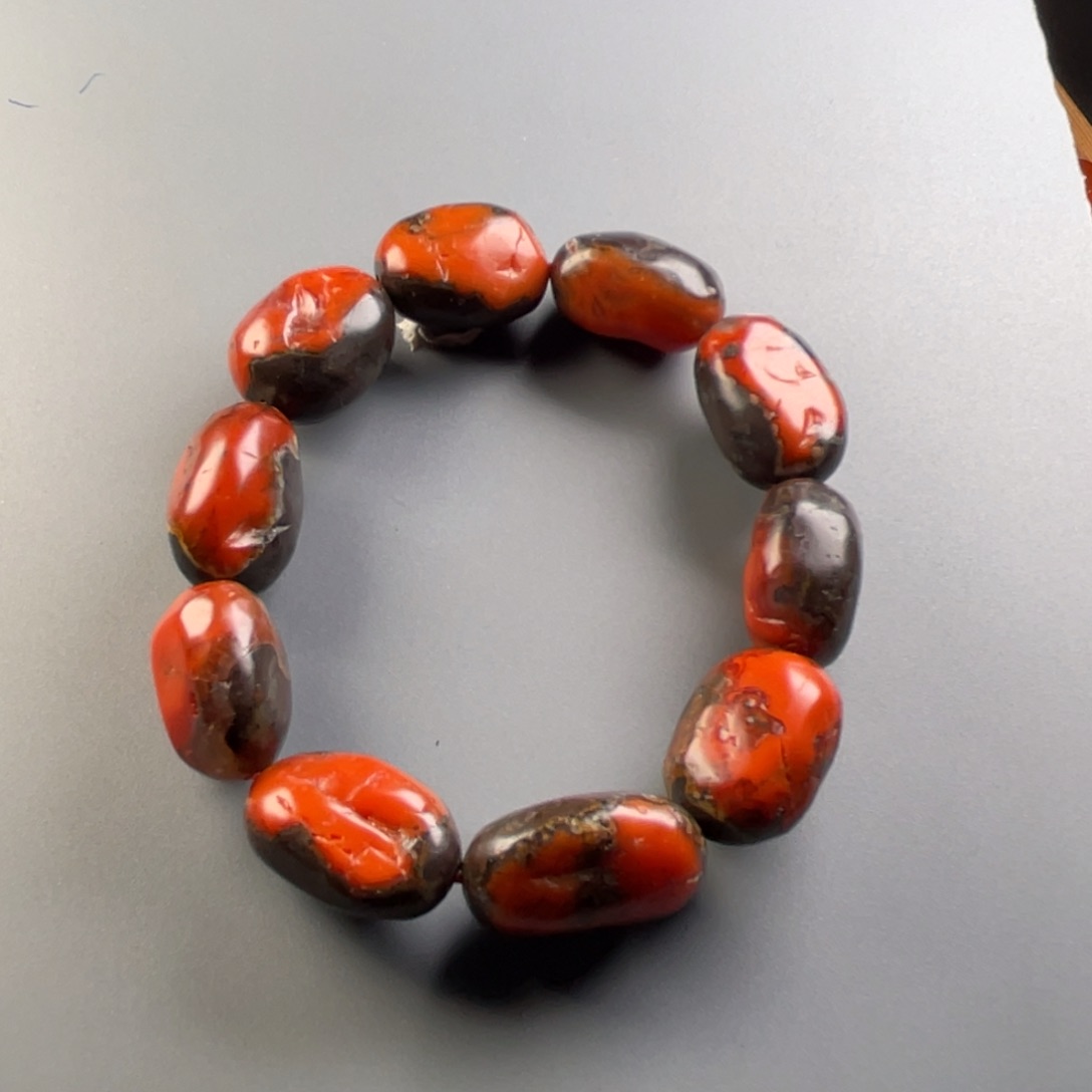 南红玛瑙天然原矿杨柳阿东寨老南红单圈未镶嵌?****G