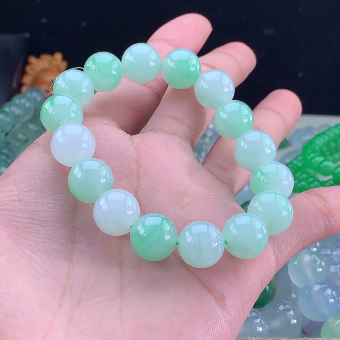 翡翠手链未镶嵌舒*买断价