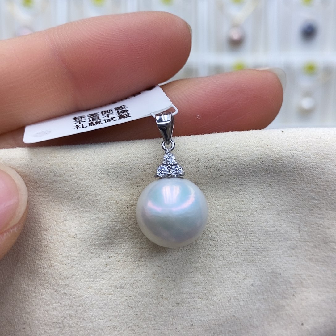 吊坠(赠链)淡水珍珠银S925镶嵌