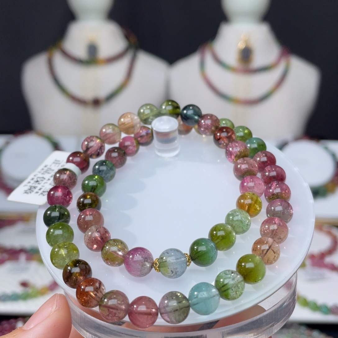 手串未镶嵌碧玺7.2mm±