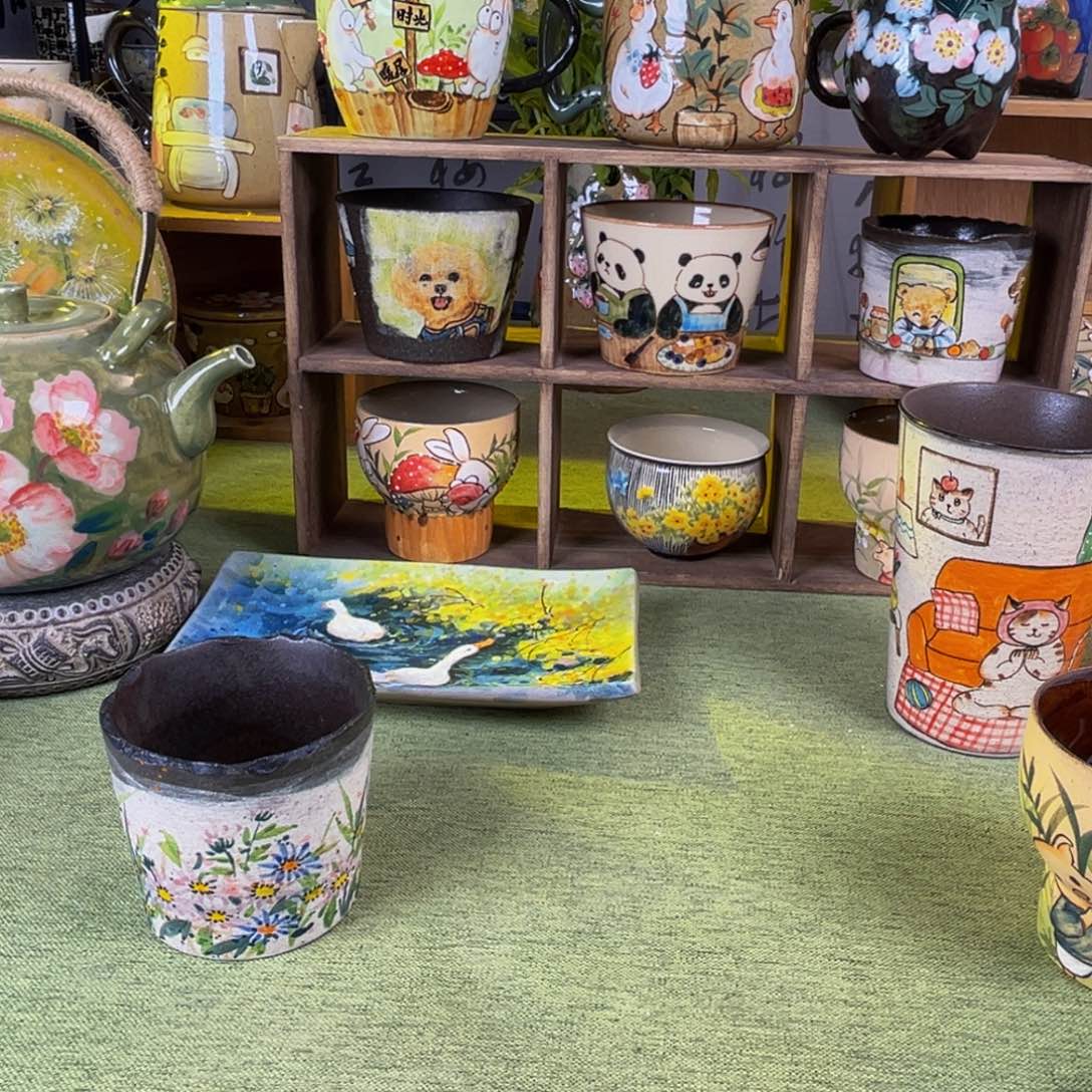 【闪购商品】摆件桃园山房原创手绘作品