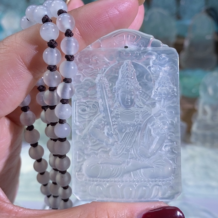 岫玉吊坠未镶嵌小***方吊坠