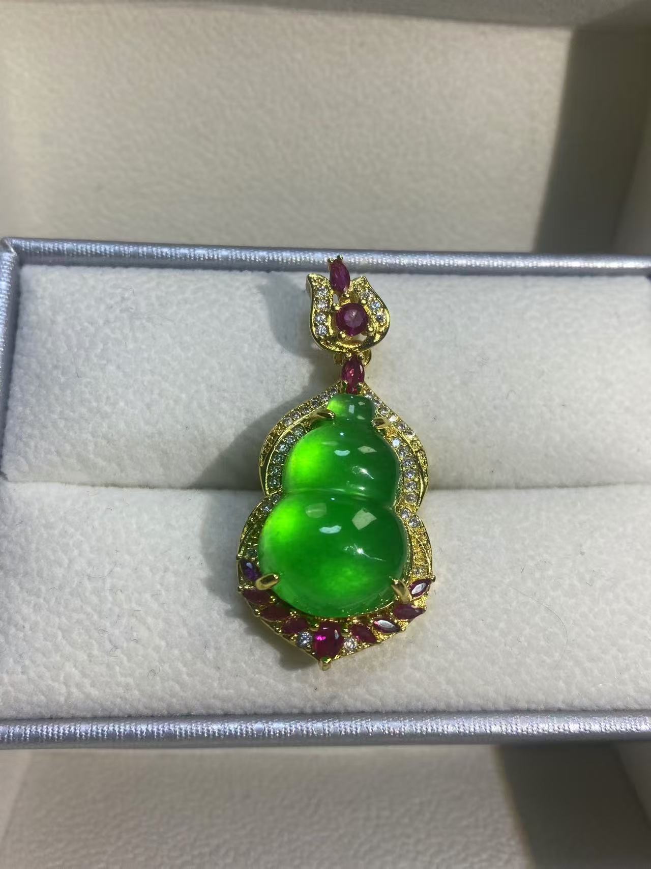 吊坠 【米米甄选 绚丽多彩】绿色吊坠 L-1694