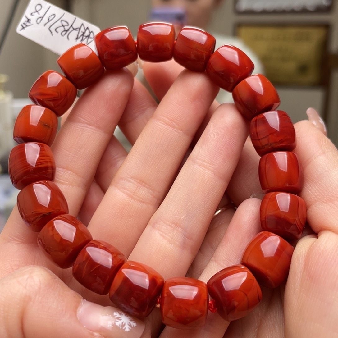 南红玛瑙手链未镶嵌