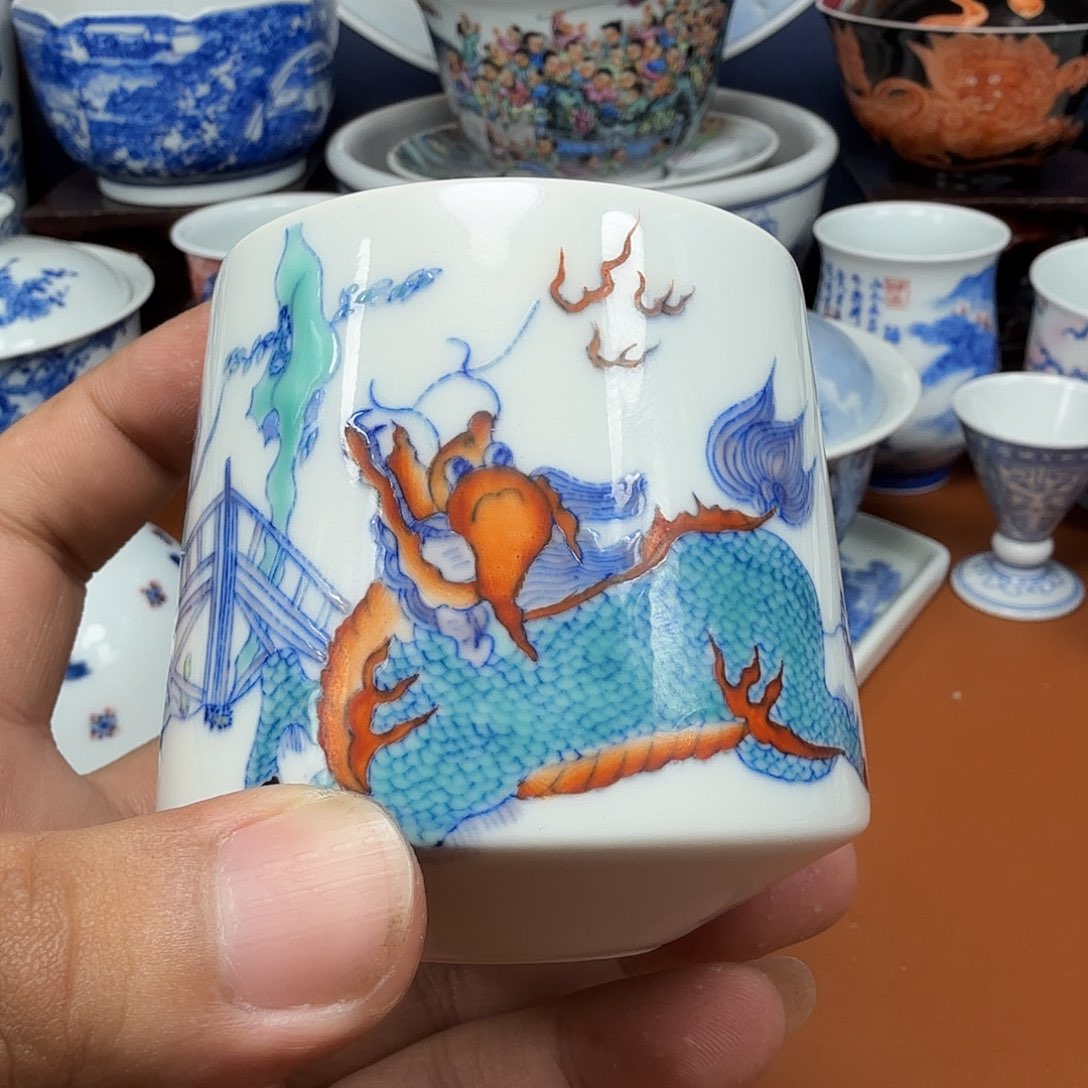 杯子景德镇全手工手绘陶瓷