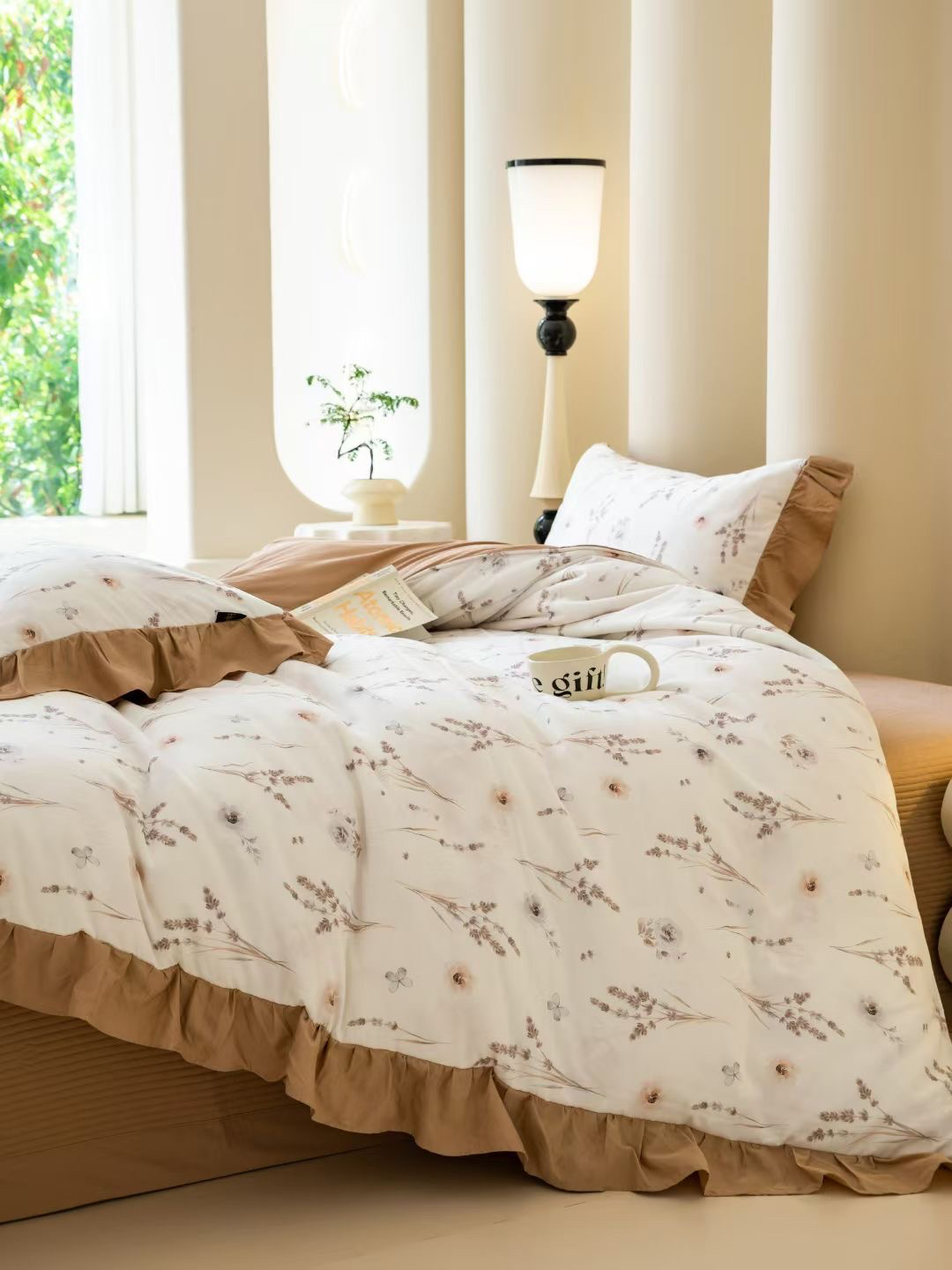 满满爱家纺 天丝棉多功能床盖四件套