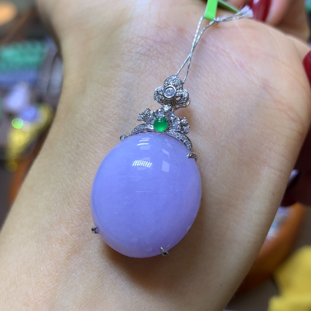 【闪购商品】翡翠颈饰18K金镶嵌翡翠