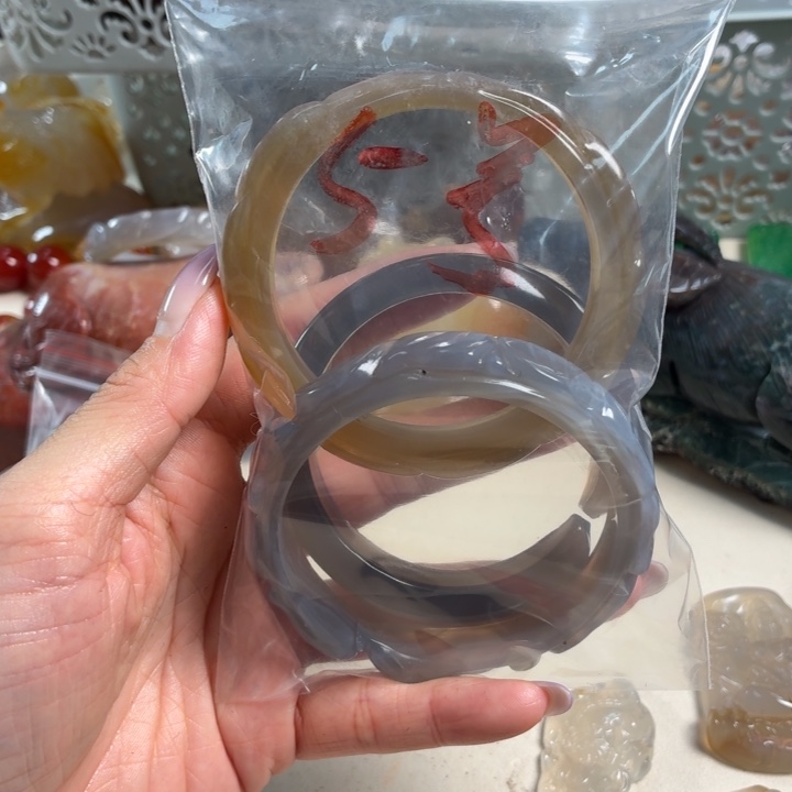 玛瑙/玉髓未镶嵌吊坠(不含链)