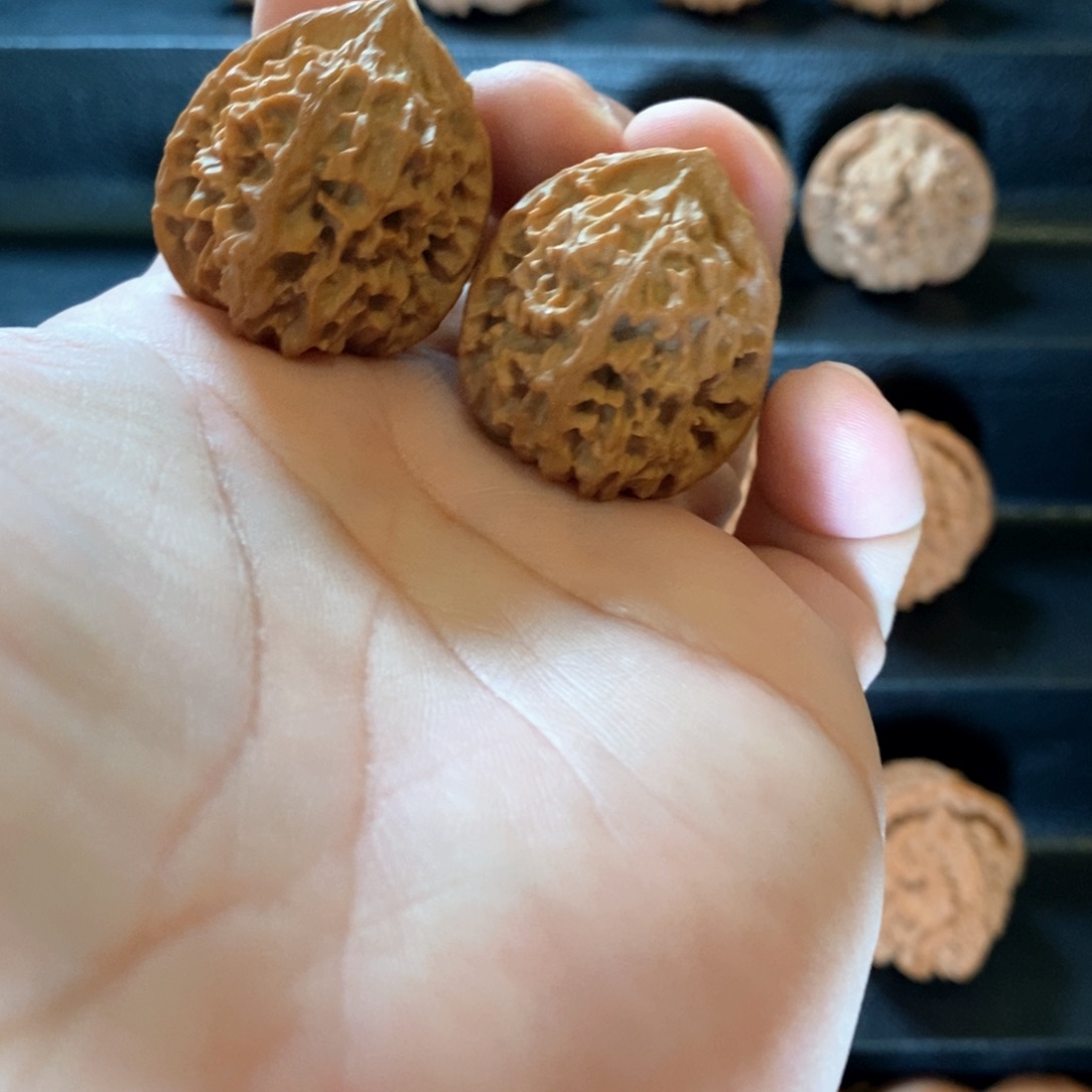 文玩核桃把件野生原树山湖纹31