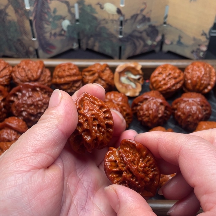 一***北文玩核桃吊坠三棱123