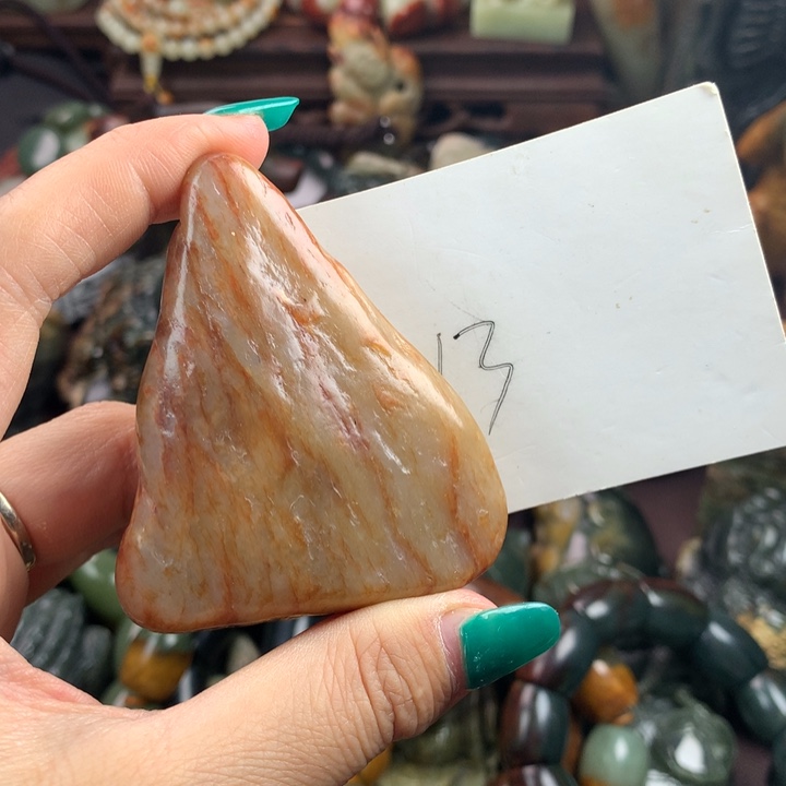 岫岩河磨玉（透闪石质玉）挂件未镶嵌