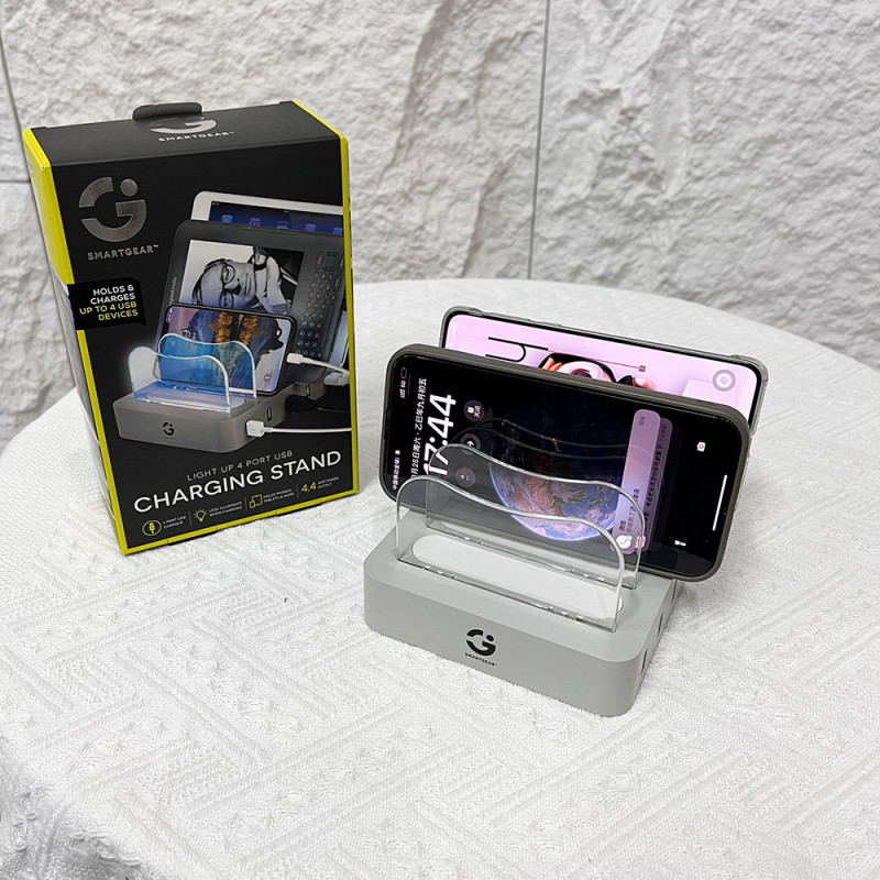 强迫症狂喜！出扣硬货！4端口USB充电器分接多机位充电盒