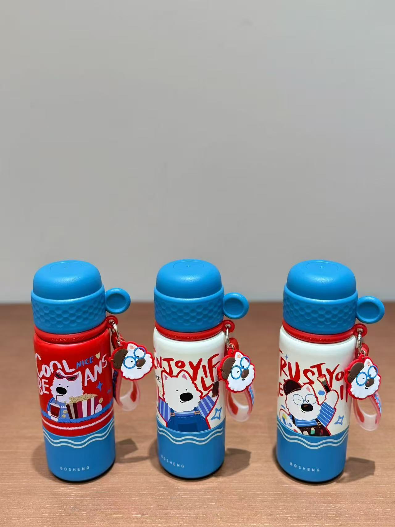 10款便携卡通眼镜狗保温杯