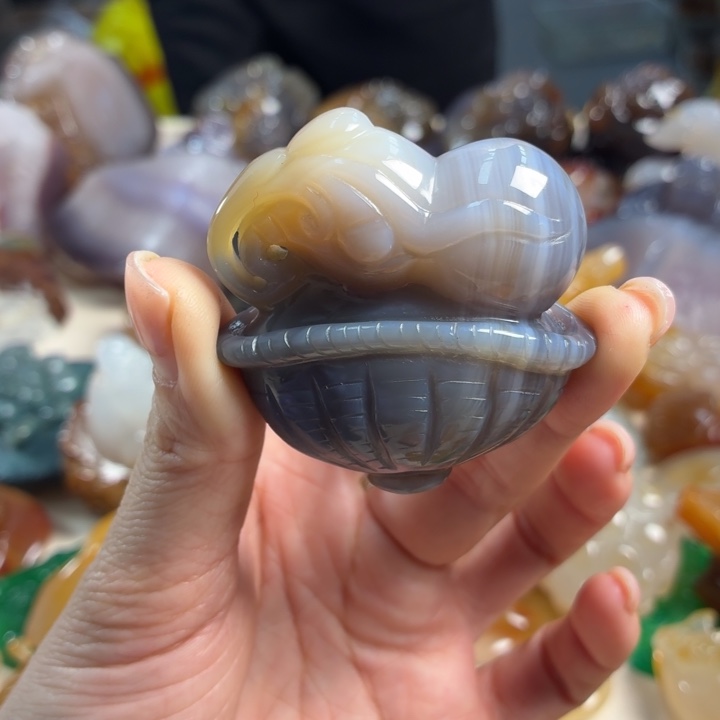 玛瑙/玉髓未镶嵌吊坠(不含链)