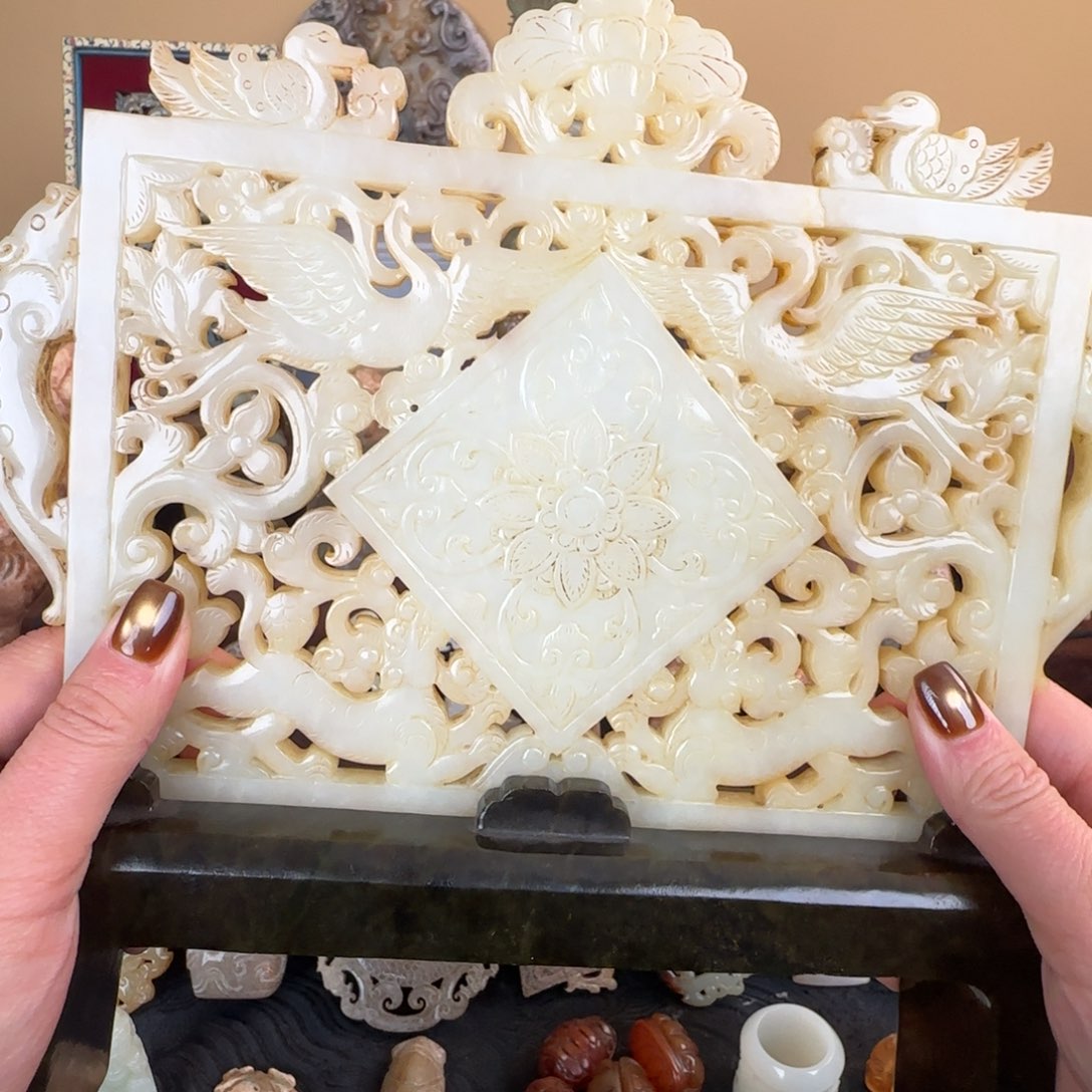 千***鹰和田玉（糖玉）未镶嵌挂件