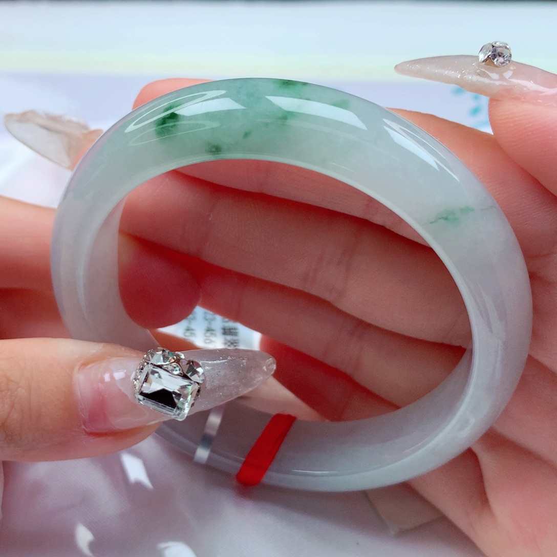 翡翠手镯未镶嵌天然缅甸翡翠A货手镯 7号