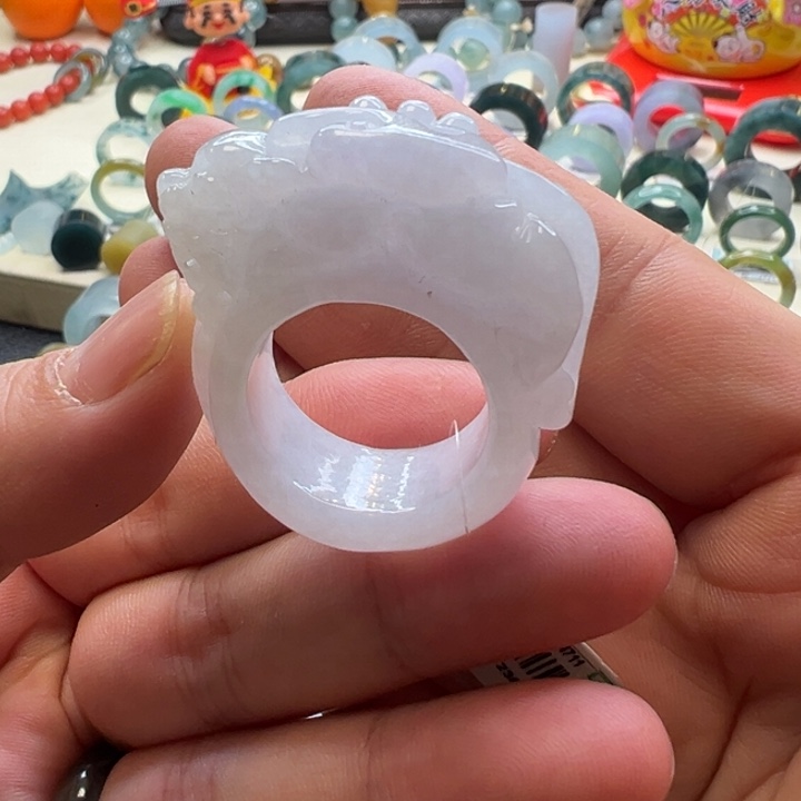 翡翠未镶嵌戒指翡翠戒圈23