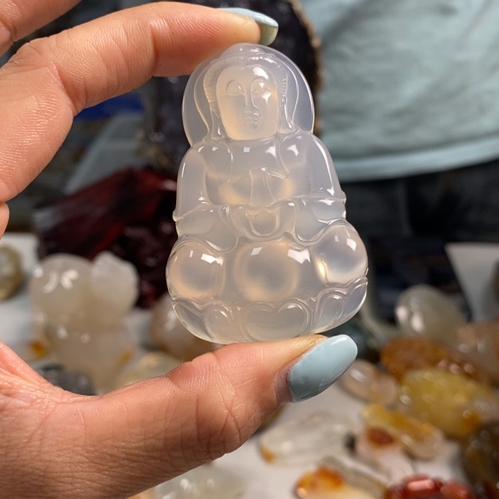 玛瑙/玉髓未镶嵌吊坠(不含链)