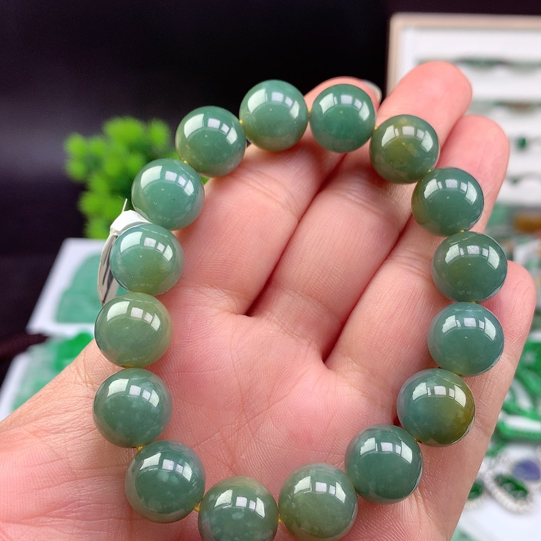 翡翠未镶嵌项链手串