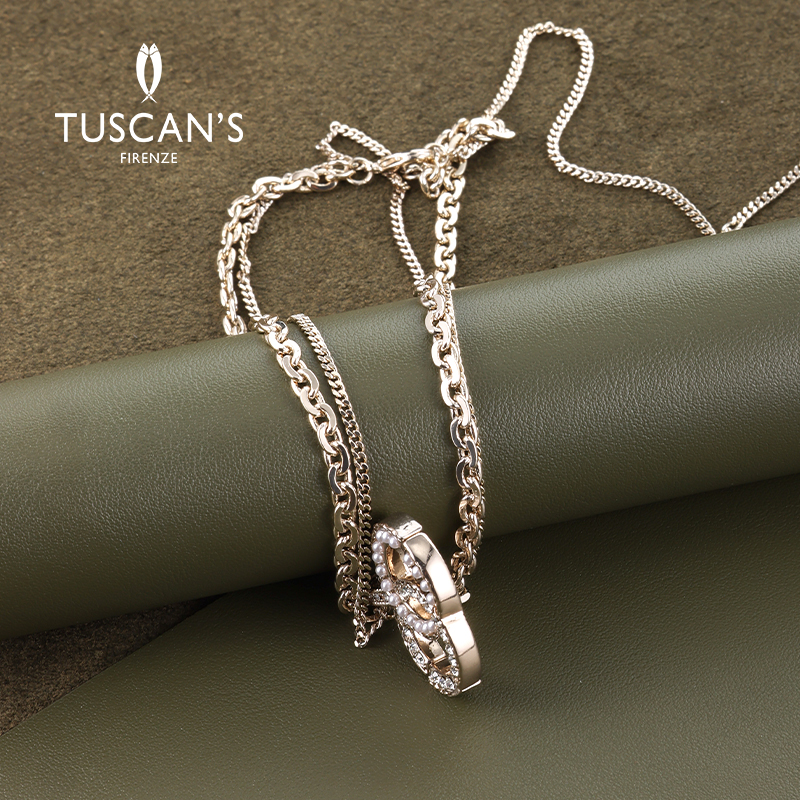 铜合金项链 TUSCAN'S 经典百搭小香风女士项链气质简约颈链时代