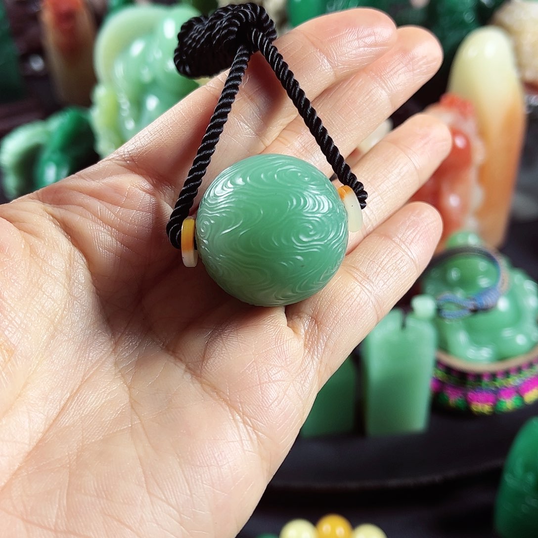 四川石旺*名贵石材梅子青