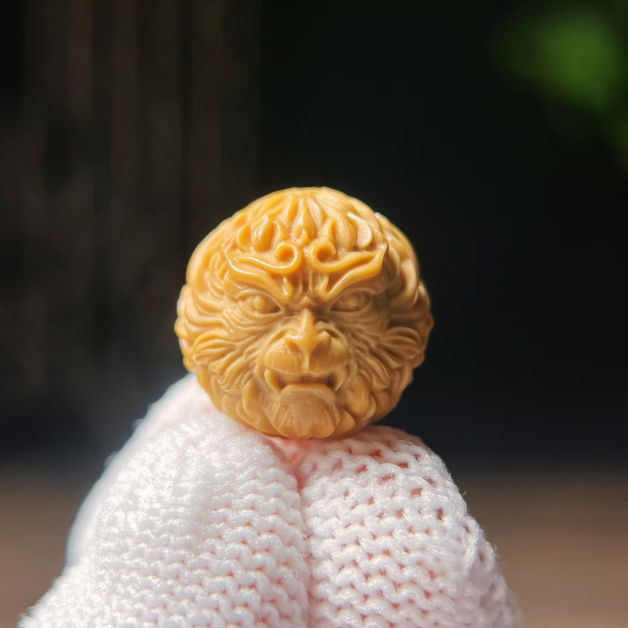 猴头核桃雕刻单籽