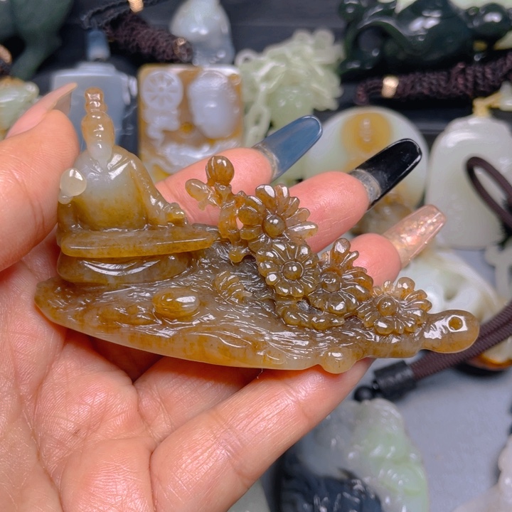 和田玉挂件未镶嵌