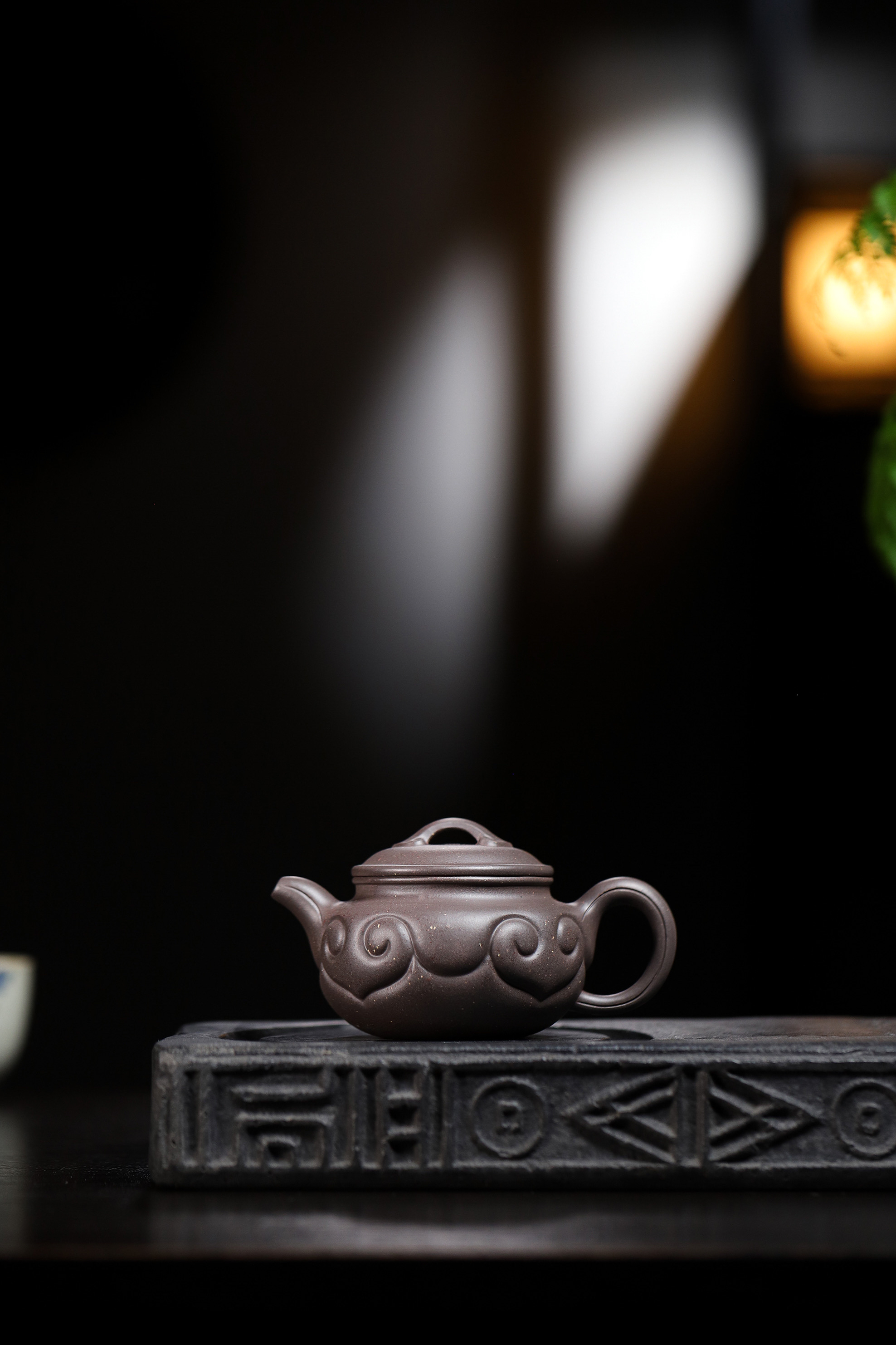 宜兴原矿紫砂，天青泥仿古如意180cc精工半手，喜欢直接下单